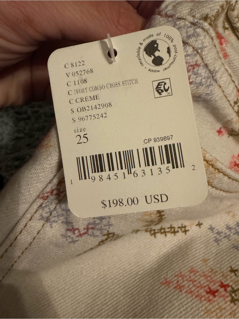 Free People Eden Print Flare Jeans - Picture 7 of 8